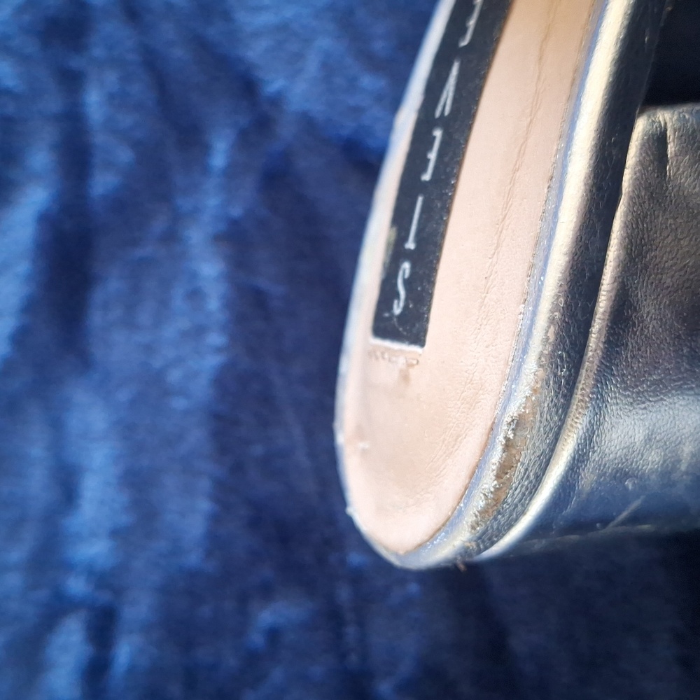Steve Madden Metallic Silver Women's Mules 8 1/2 - Picture 3 of 6